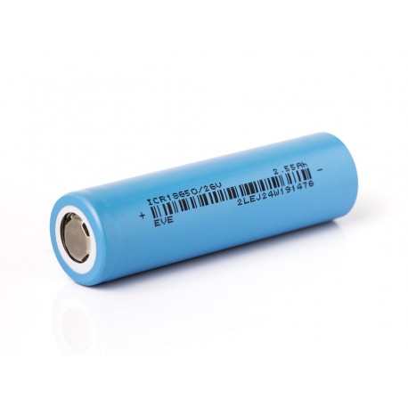 EVE ICR18650-26V 2550mAh – 7.65A akumuliatoriaus celė