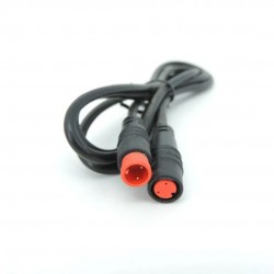 Cable / cable 2pin M + V waterproof 70cm