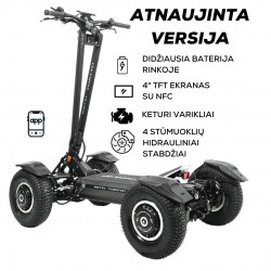 TEVERUN FIGHTER SUPREME 7260R 60Ah electric scooter | UPDATED Version 2024 (2nd Gen) | with APP and SMART BMS