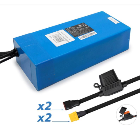Baterija elektriniam transportui 48V 12.5Ah 600Wh (du lizdai)