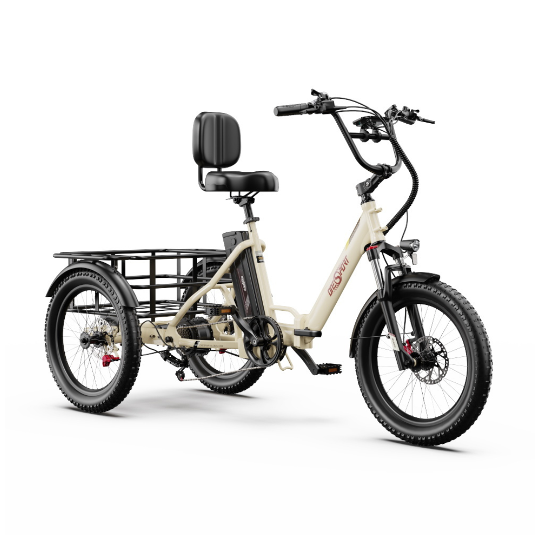OneSport OT30 Pro CARGO elektrinis triratis dviratis (20")