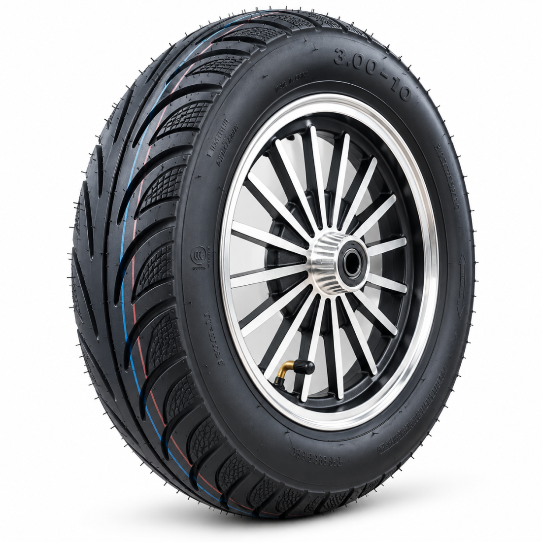 Priekinis ratlankis su padanga elektrinio triračio RIDE-E M20R / M20R PRO