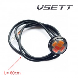 Galinė raudona/oranžinė LED lemputė VSETT9, 9+, 10+ paspirtukams