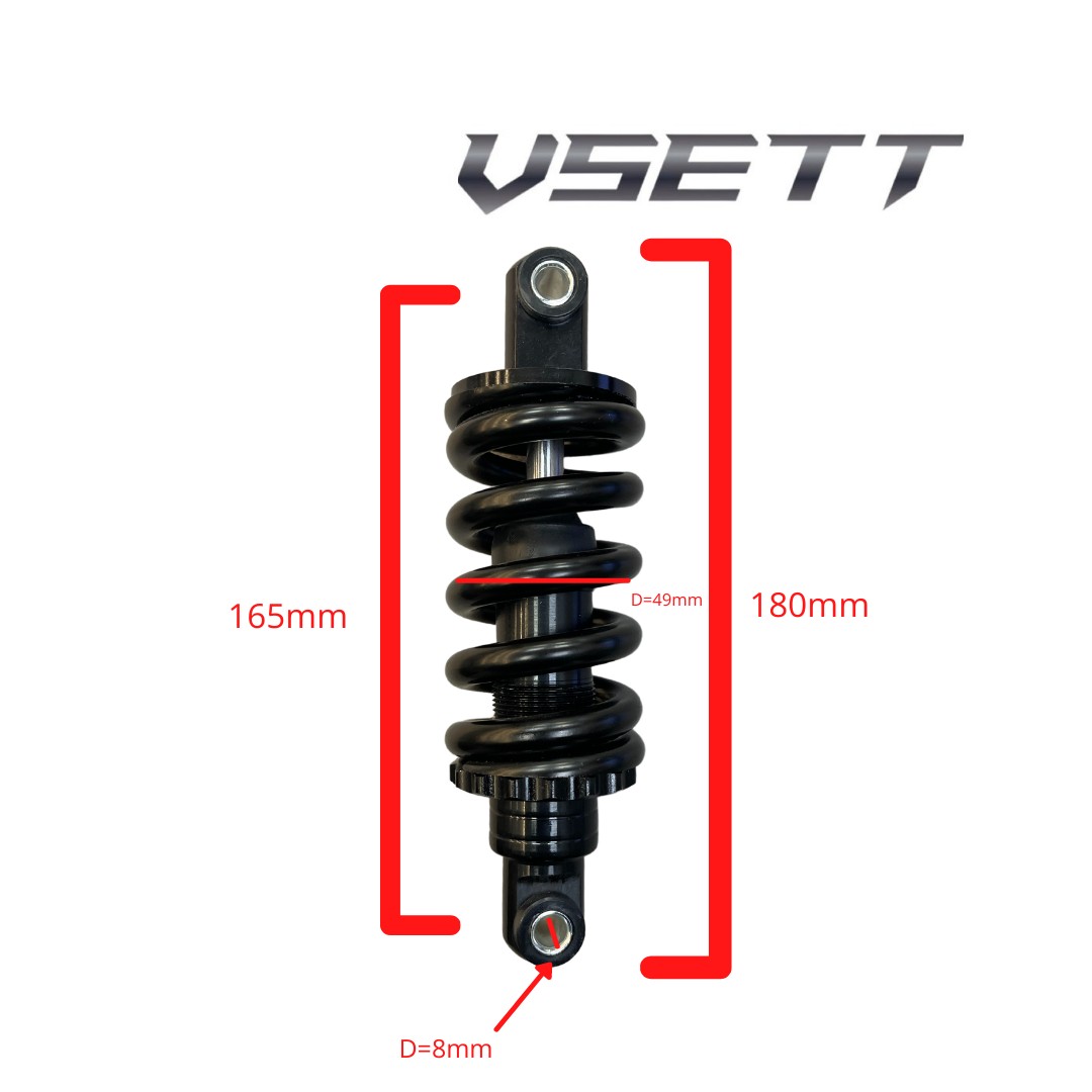 165mm rear hot sale shock