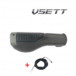 VSETT8 8+ Guminė vairo rankenėlė su mygtuku kairė