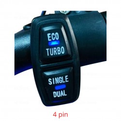 Mygtukas ECO/Turbo Single/Dual su šviečiančiais indikatoriais