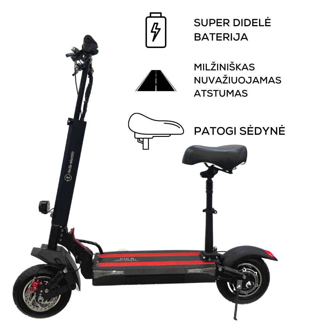 elektrinis paspirtukas S10X PRO SUPER 25Ah (10")